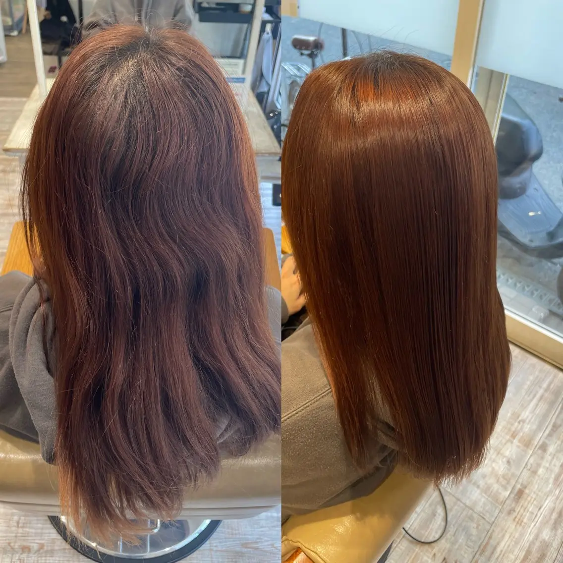 セミロング 東 歩音のヘアスタイル