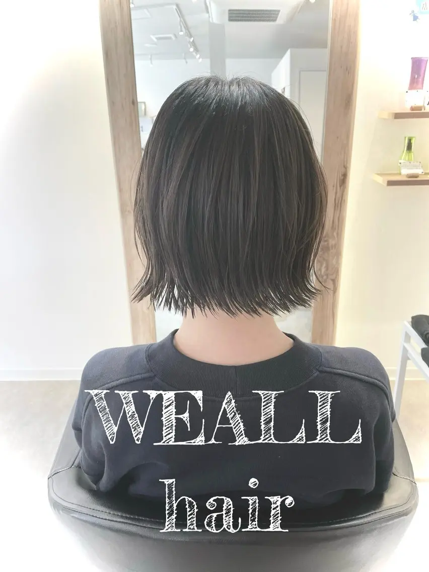 ショート ボブ 韓国風ヘア カット ヘアカラー トリートメント 徳井 佑次のヘアスタイル