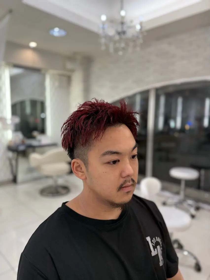 【minimo限定‼️】【37%OFF⁉️】メンズカット+髪質改善カラー(トリートメント3STEP付き)の写真