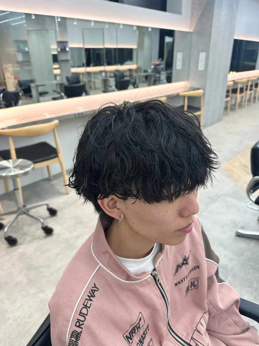 パーマ メンズ メンズパーマ カット パーマ カット🔥パーマ特化 fifthりょう🔥のヘアスタイル