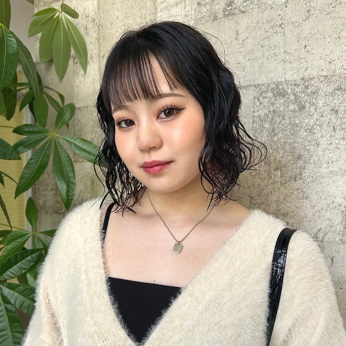 ミディアム パーマ 🍒中川葵久美🍒 レイヤー/メンズのヘアスタイル