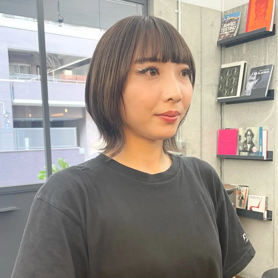 ミディアム カラー メンズ ボブレイヤー メンズブリーチ メンズウルフカット ベージュカラー ブリーチ カット ヘアカラー トリートメント ヘアセット ✂︎ウルフ・ショート ✂︎MIKUNIのヘアスタイル