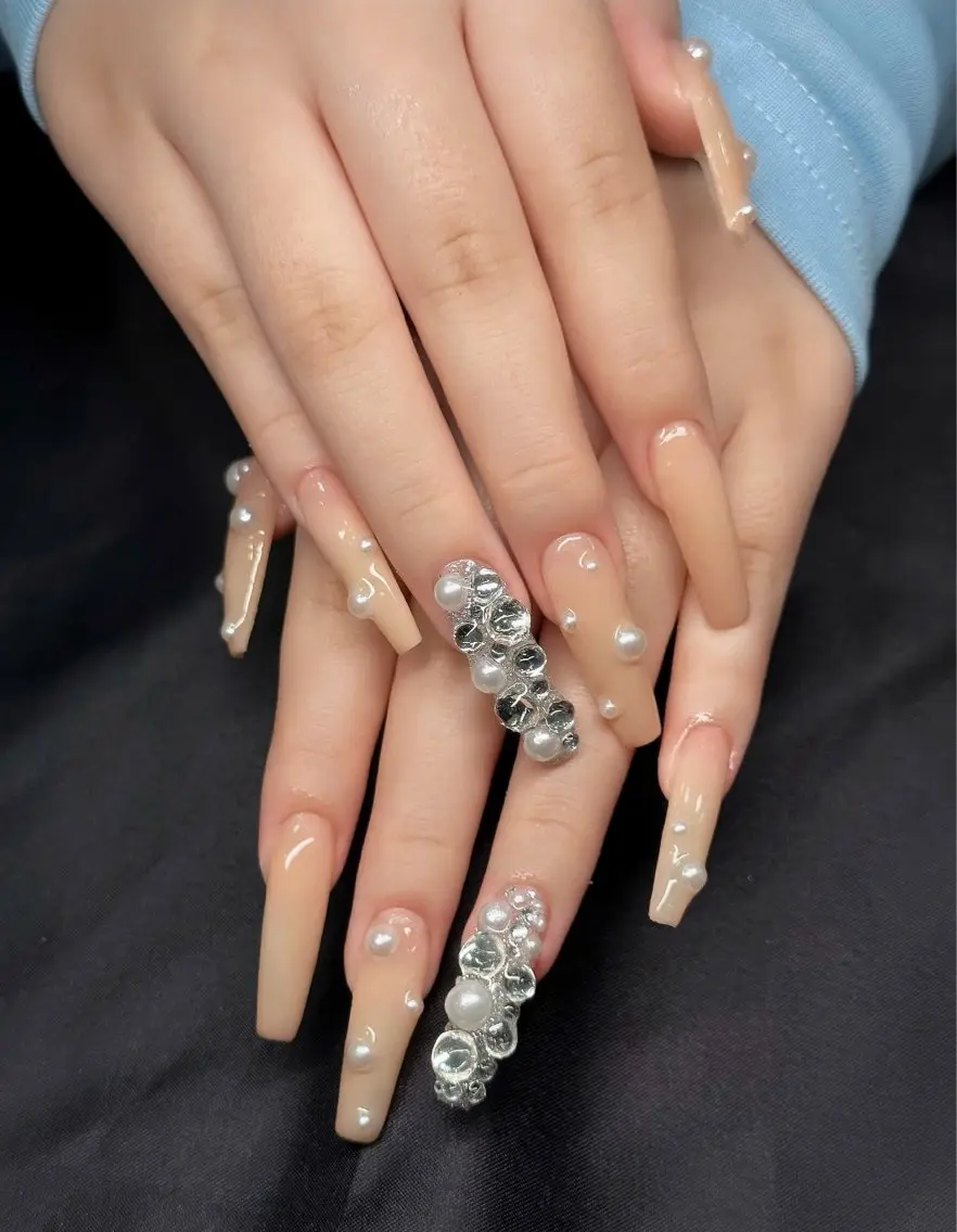 ネイル アートネイル フレンチネイル ジェルネイル 韓国ネイル マグネットネイル HAPPI NAIL 大国町のネイルデザイン