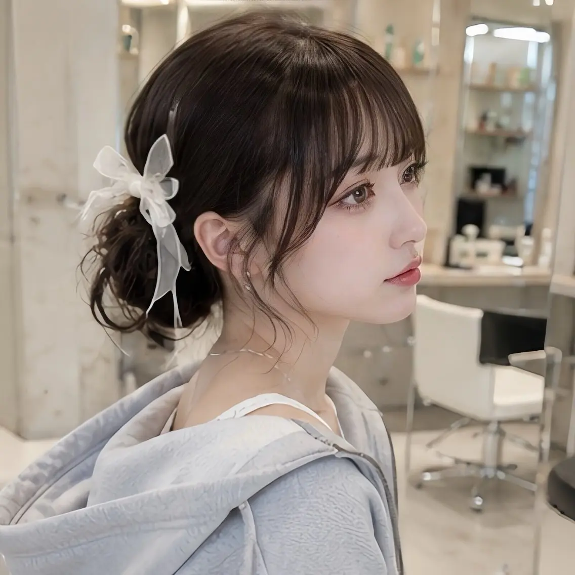 ロング カラー カット ヘアカラー レイヤー/顔まわり /縮毛矯正/おばかんのヘアスタイル
