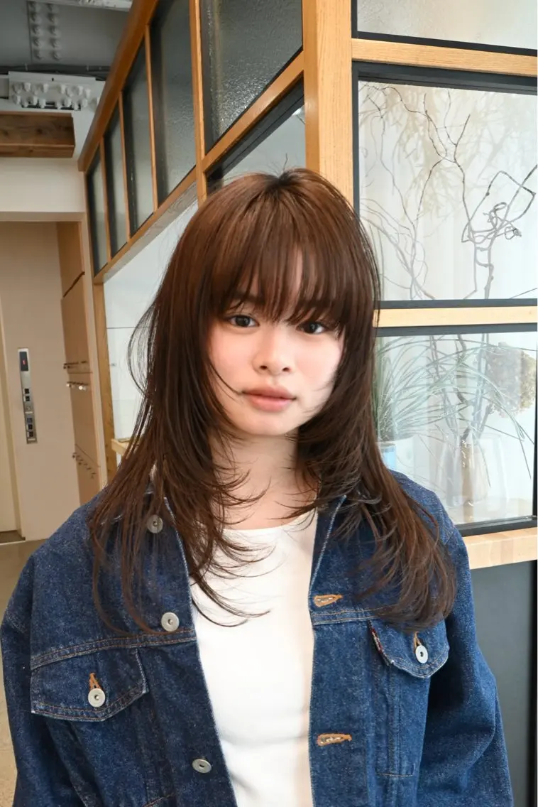 ロング 松井 涼馬のヘアスタイル