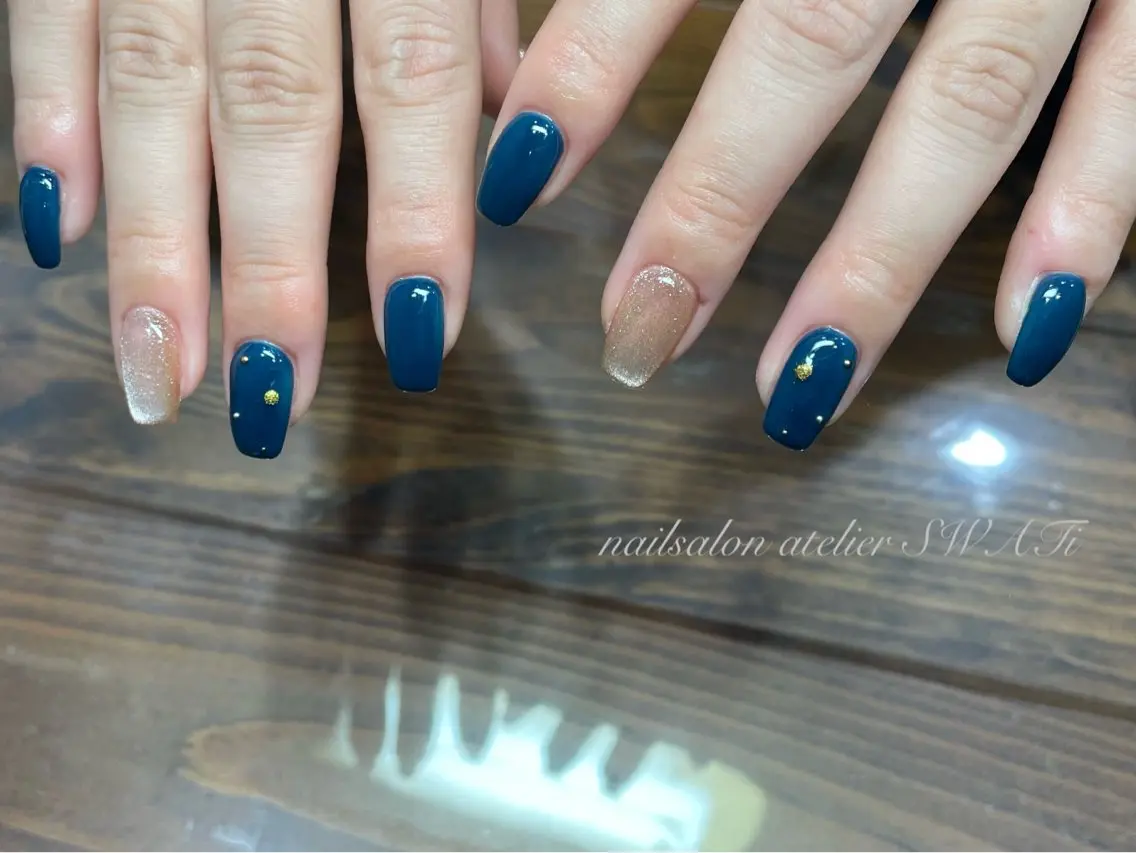 ネイル ストーンネイル ハンドネイル nailsalon SWATiのネイルデザイン