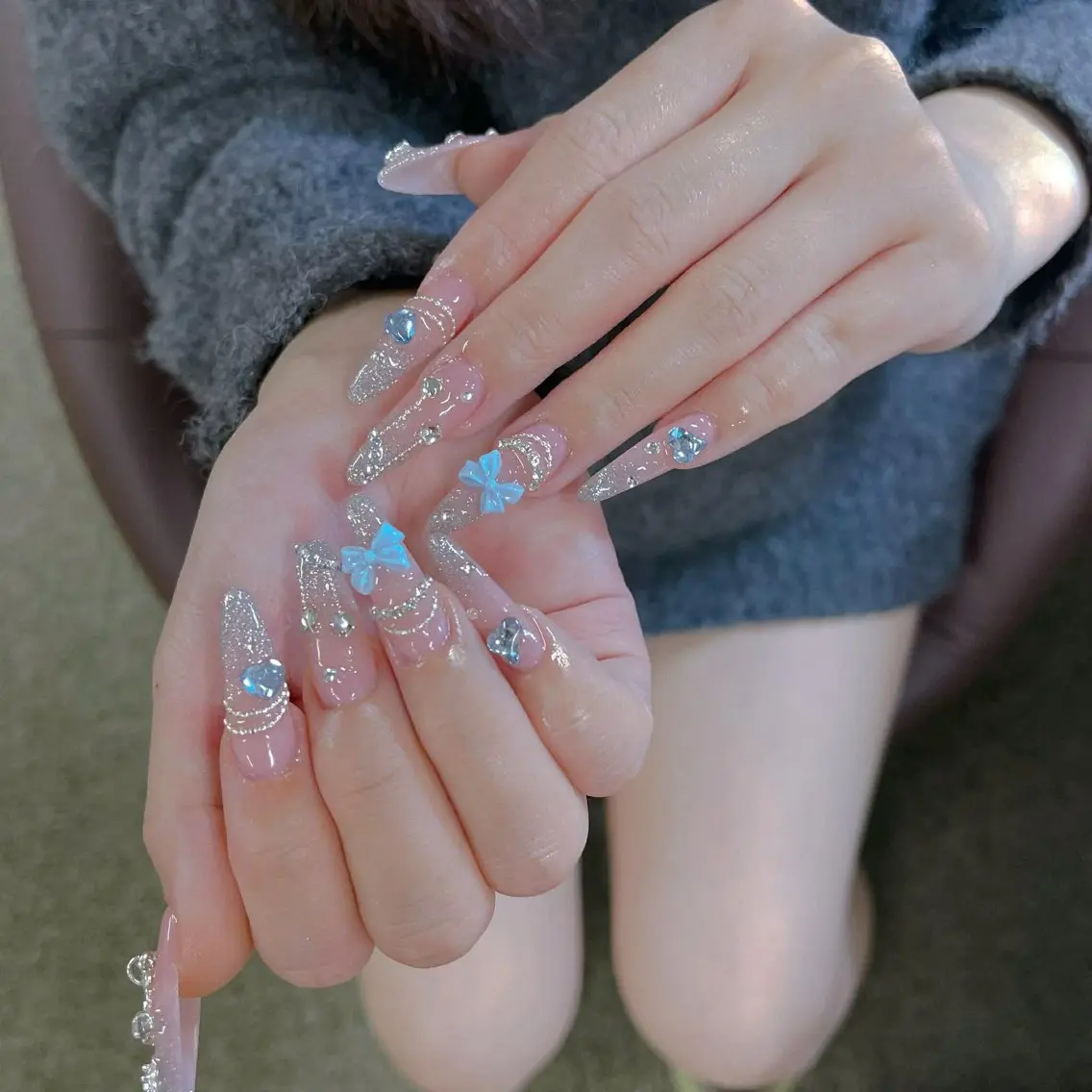 ネイル チークネイル フットネイル フレンチネイル グラデーション 韓国ネイル YUKI NAILのネイルデザイン