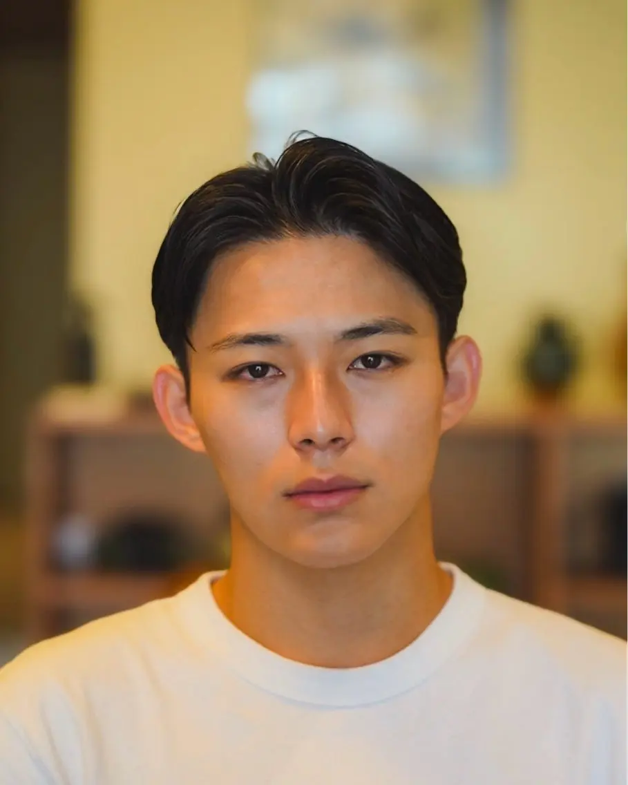 メンズカット+パーマ落としの写真
