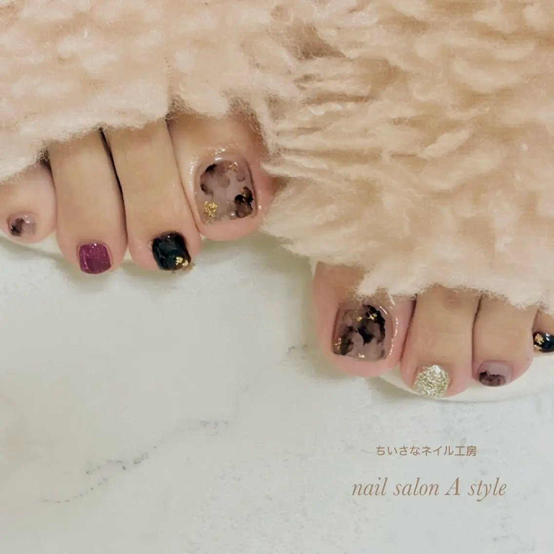 フットネイル🐾早期20%割引💎アートし放題✨画像持込メニュー💎💎他店オフ込♡ご予約時ご希望画像教えてください♪の写真