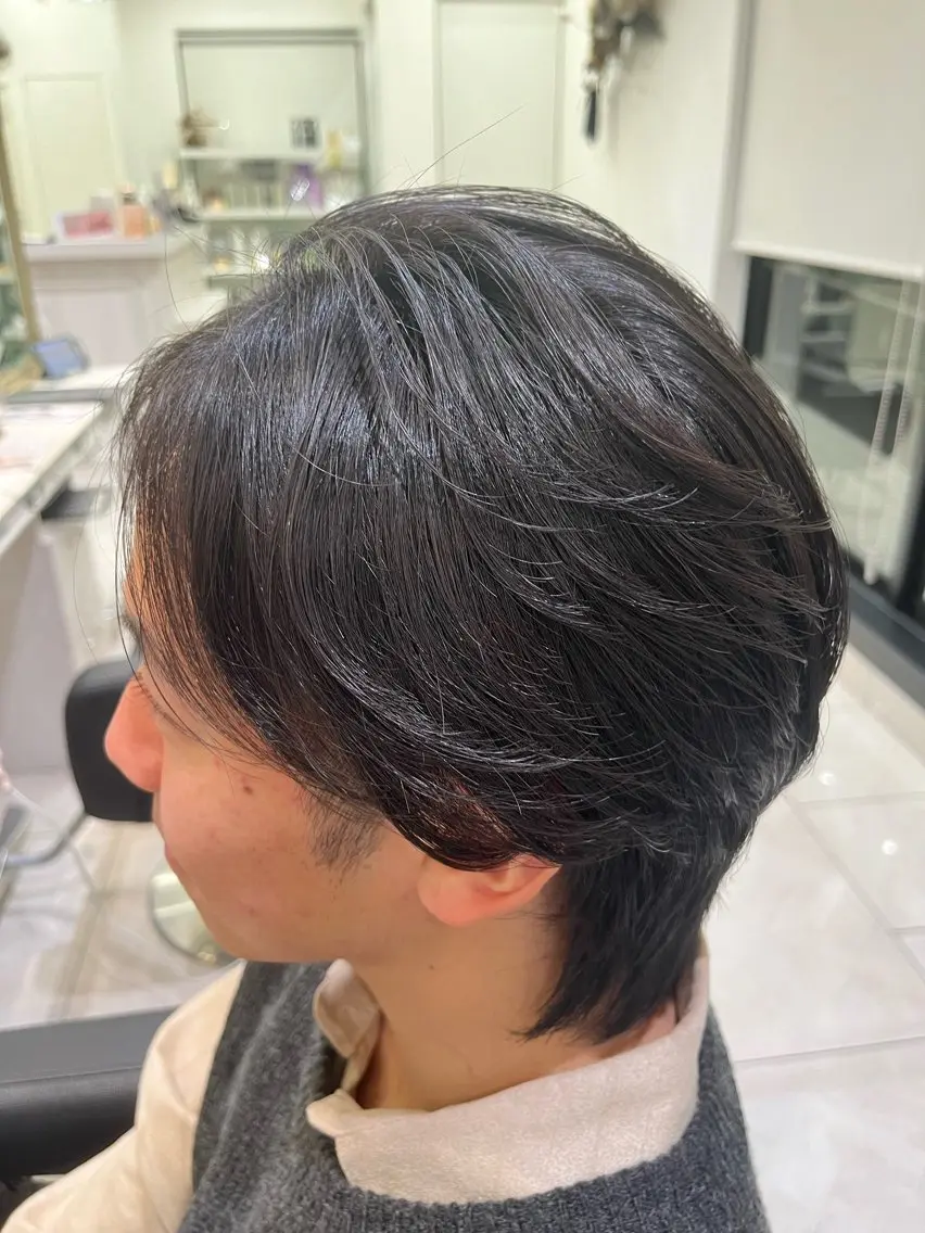 ミディアム メンズ 縮毛矯正 カット 縮毛矯正 🥇メンズ特化 伊東輝のヘアスタイル