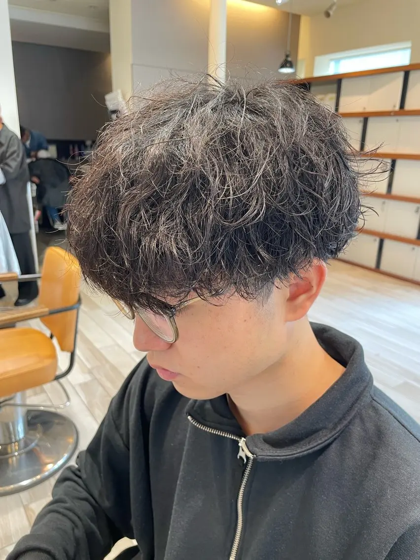 パーマ メンズ カット パーマ パーマ/フェード🔥 佐々木波人のヘアスタイル