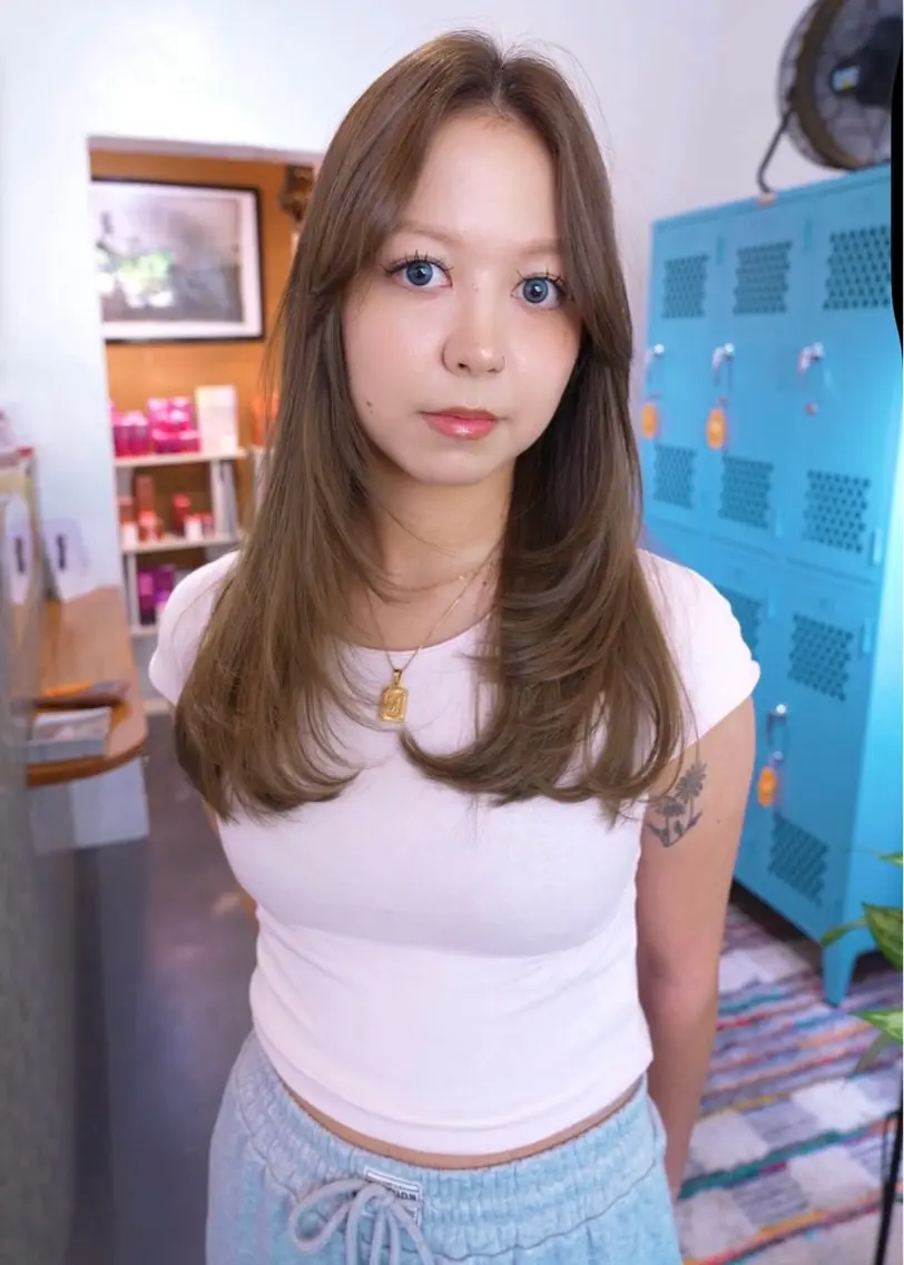 ロング レイヤーカット Yim.hair RYUのヘアスタイル