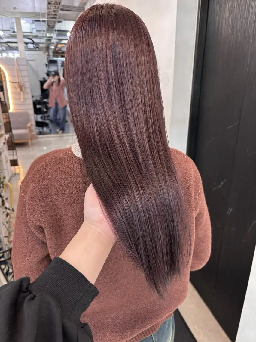 ミディアム カラー ラベンダーカラー ピンクカラー ピンクラベンダー カット ヘアカラー トリートメント GiseL 博多筑紫口店のヘアスタイル