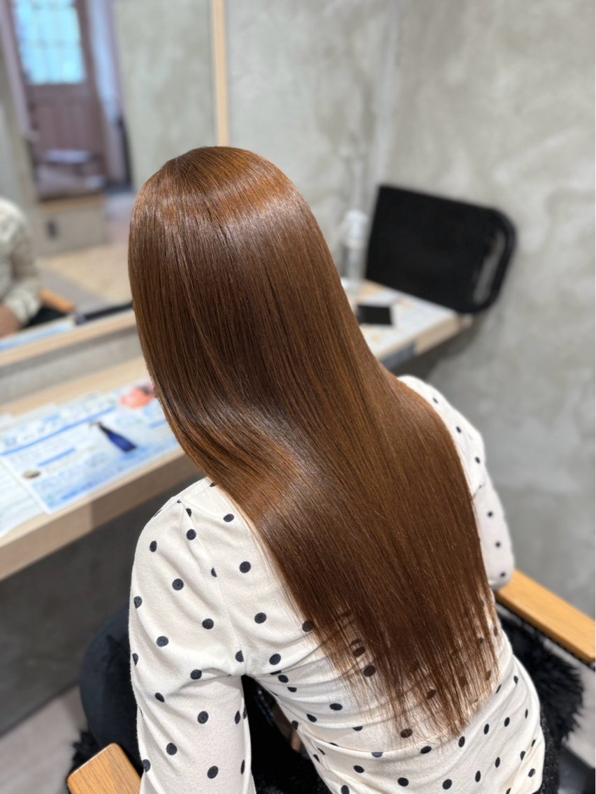 ロング 縮毛矯正 佐藤 佳月のヘアスタイル