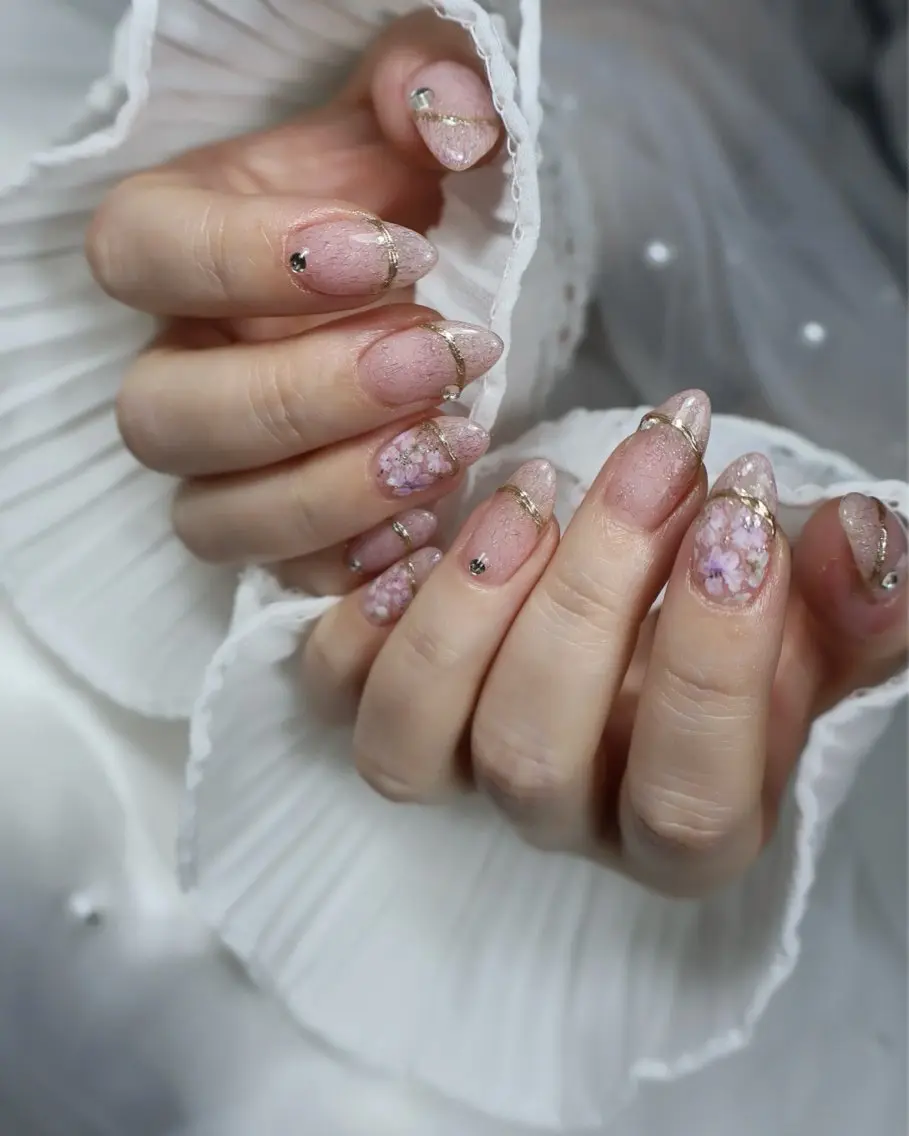 ネイル アートネイル フラワーネイル ジェルネイル ハンドネイル beauty salonM&Iのネイルデザイン