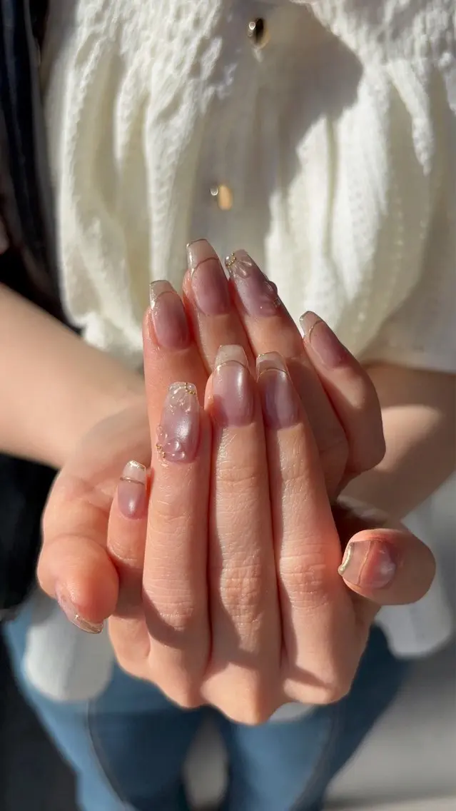 ネイル ジェルネイル マグネットネイル ミラーネイル ぷっくりネイル nonno. ayumiのネイルデザイン