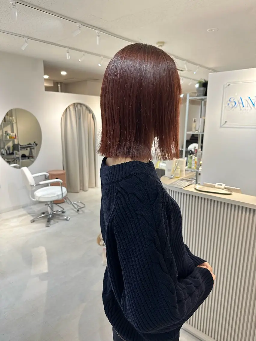 ショート カラー カット ヘアカラー トリートメント SANC hair salonのヘアスタイル