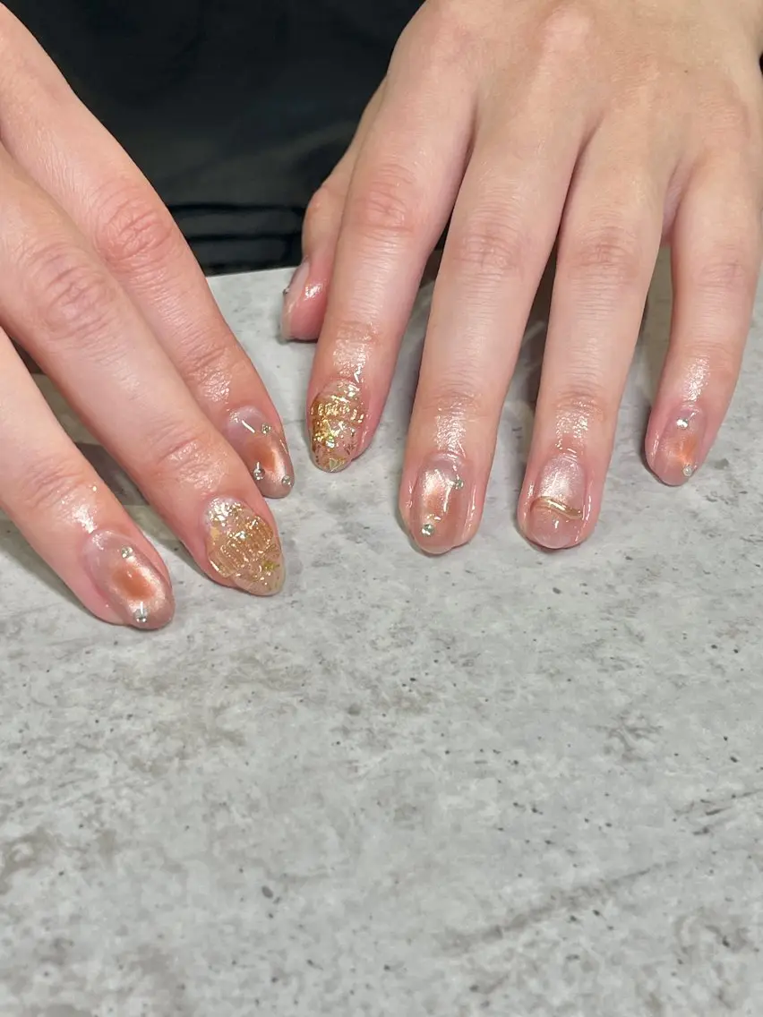 ネイル チークネイル FOLIA.U kanakoのネイルデザイン