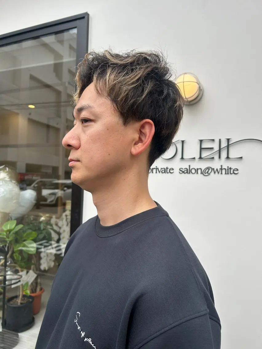 ショート メンズ メンズ韓国風 韓国マッシュ マッシュ メンズパーマ 韓国風ヘア カット トリートメント ヘッドスパ 久木原 ゆりのヘアスタイル