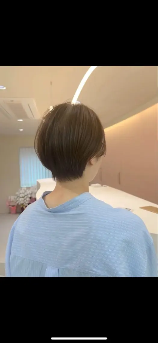ショート ショートボブ ボブ ハイライト 髪質改善 似合わせカット カット ヘアカラー 中村拓磨 明るい白髪染めのヘアスタイル