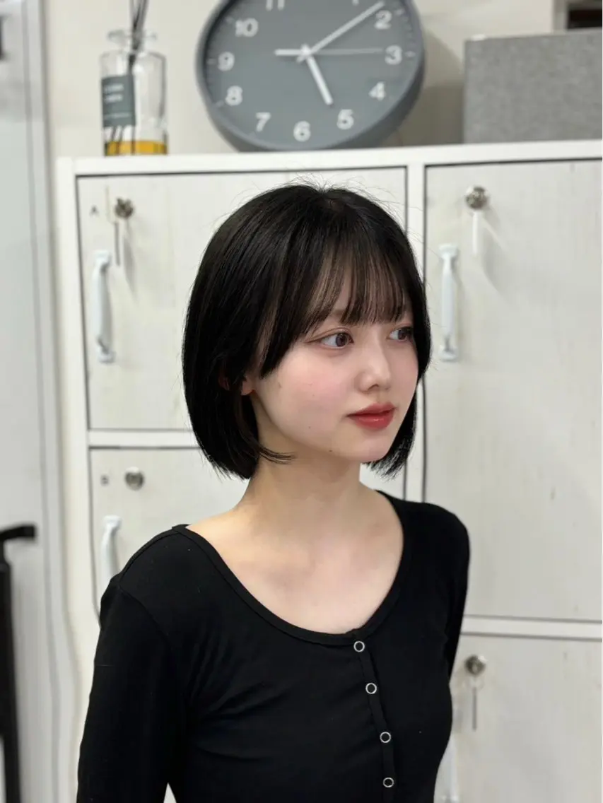 ショート ボブ トリートメント ヘッドスパ あい❤︎ /髪質改善/韓国巻きのヘアスタイル
