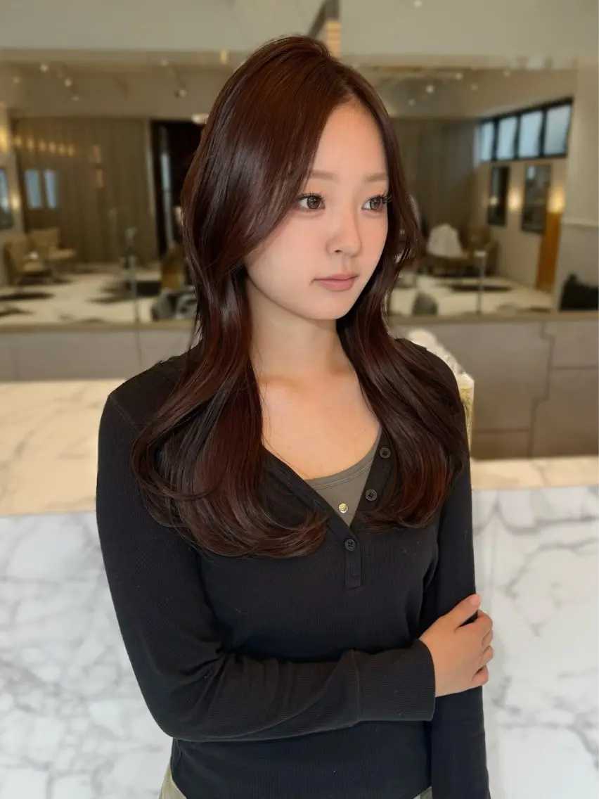セミロング haruna .のヘアスタイル
