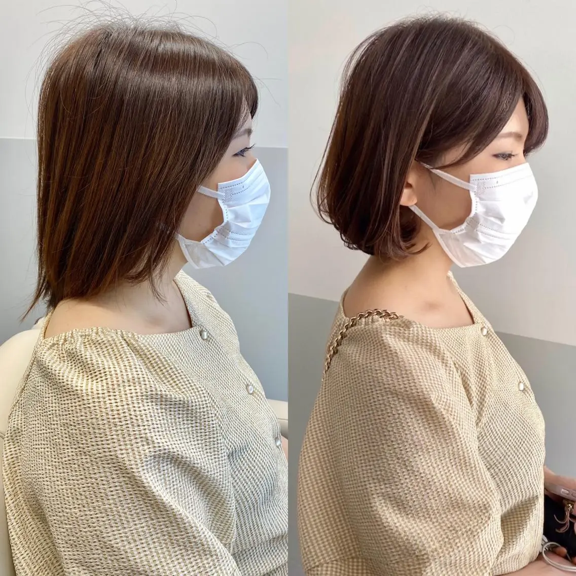ショート カラー ボブ カット ヘアカラー トリートメント ヘッドスパ 小林 佳祐のヘアスタイル