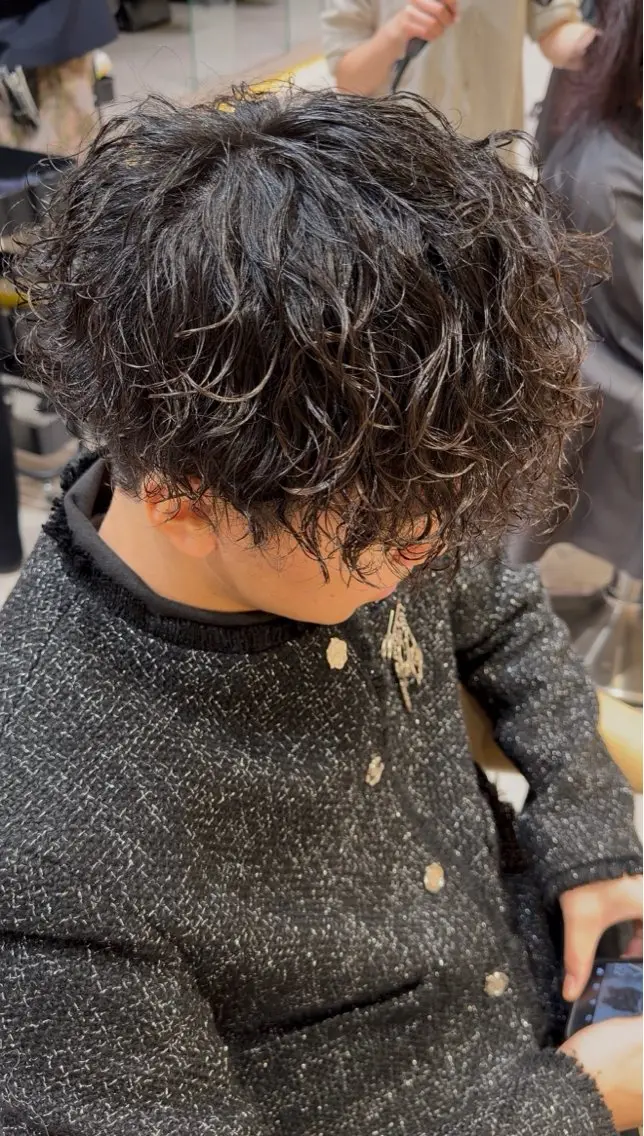 パーマ メンズ カット パーマ メンズ/縮毛矯正 ⚜️kyon⚜️のヘアスタイル