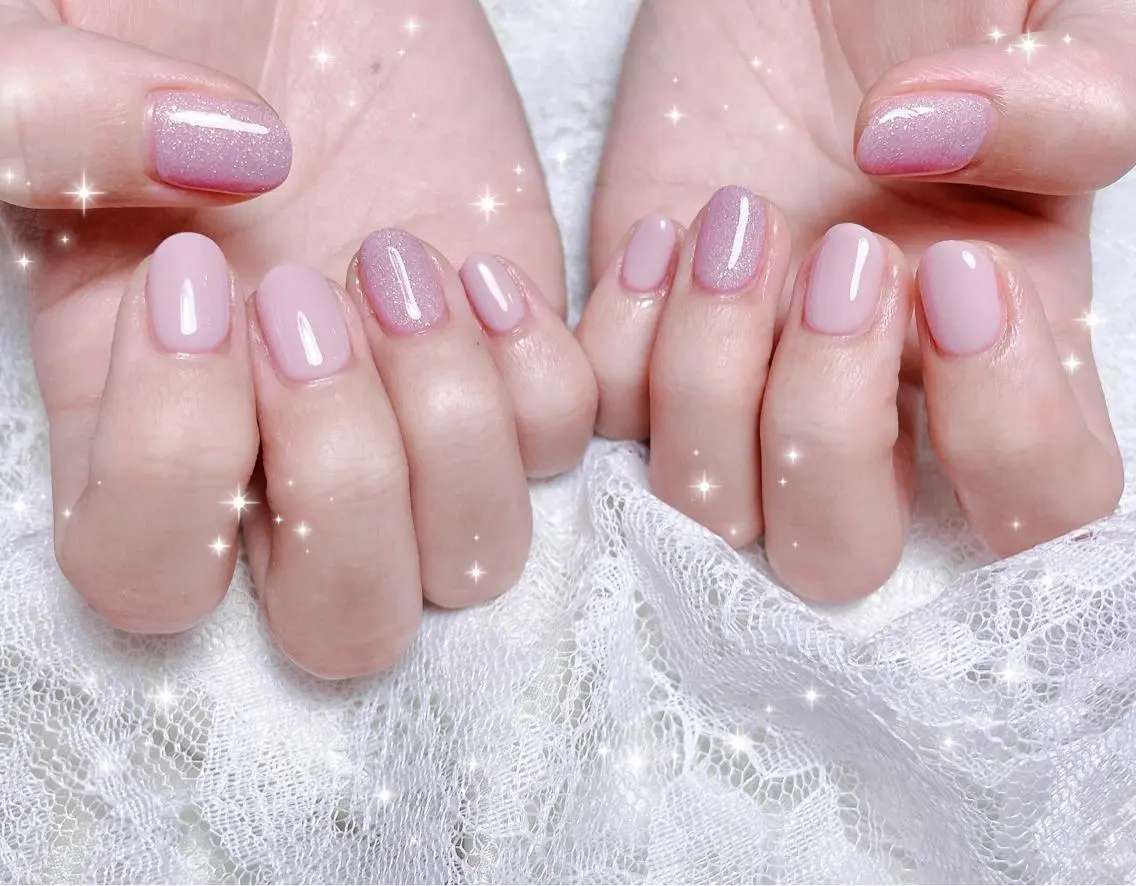 ネイル ピンク ハンドネイル FLARE NAIL フレアネイルのネイルデザイン