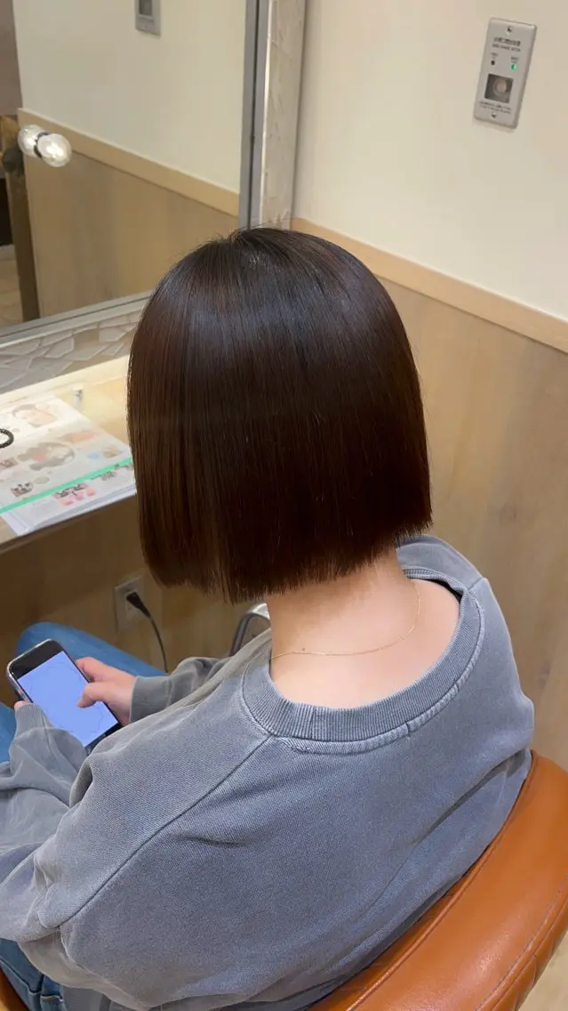 ミディアム ボブ 新宿 愛香のヘアスタイル