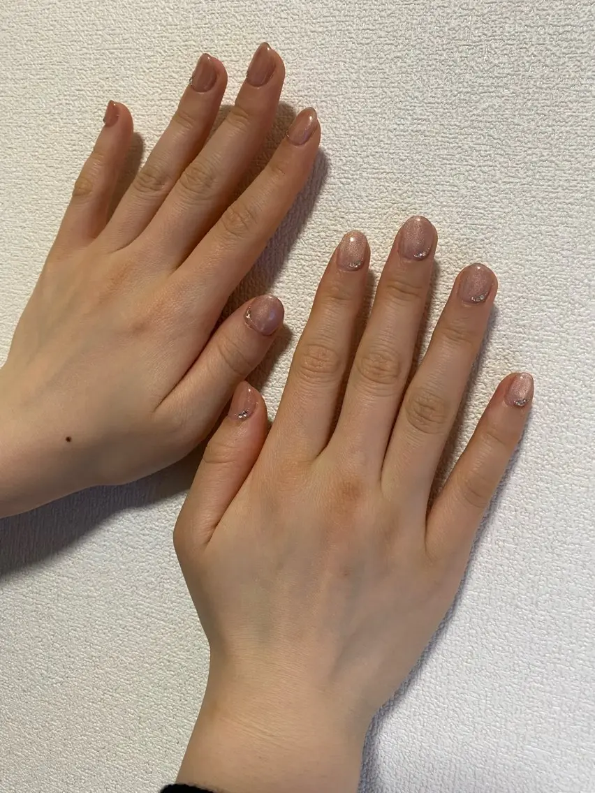 ネイル シンプルネイル ハンドネイル 自宅サロン FeelFreeのネイルデザイン