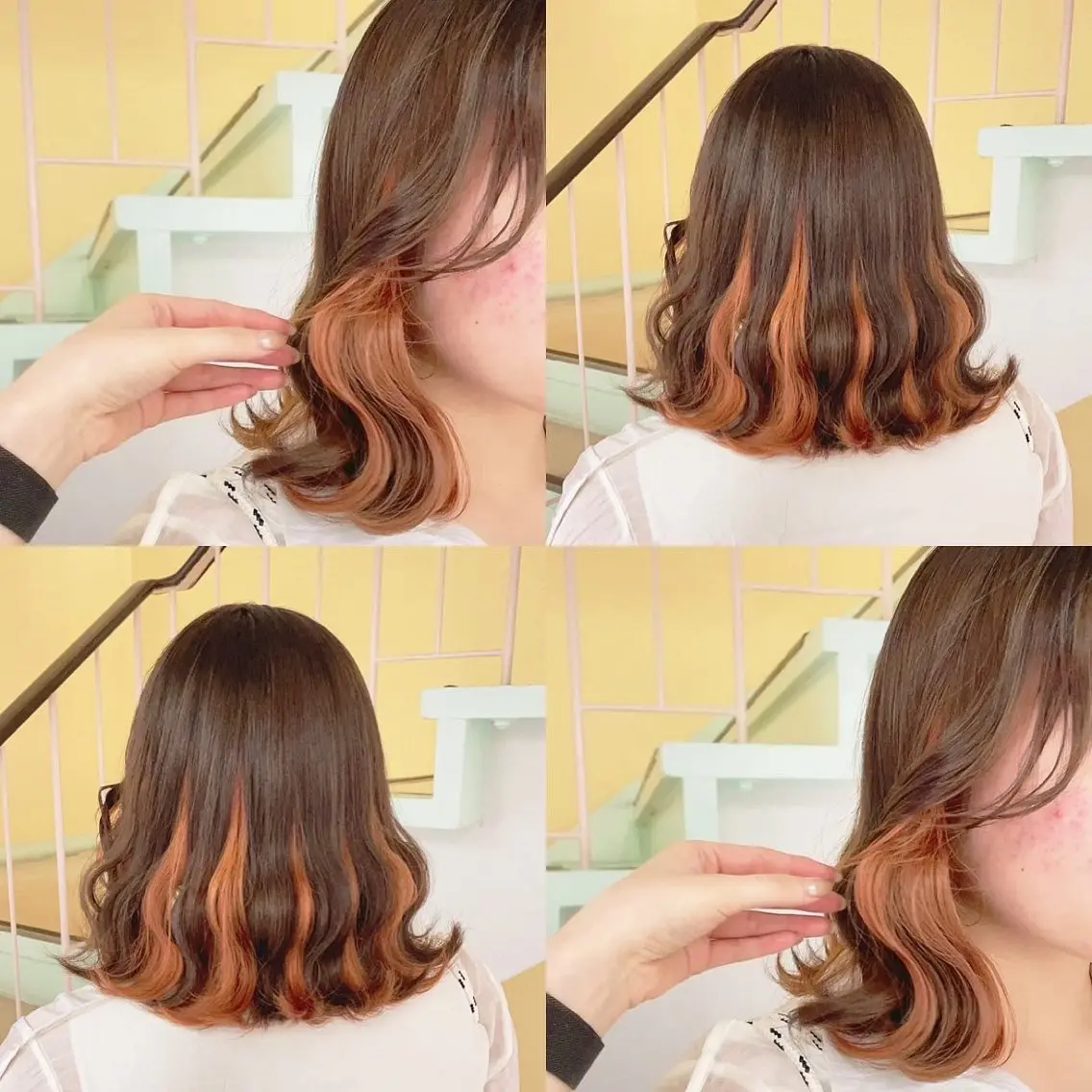 カラー ヘアカラー トリートメント 渋谷:インナーカラー ／🍒エリカ🍒のヘアスタイル