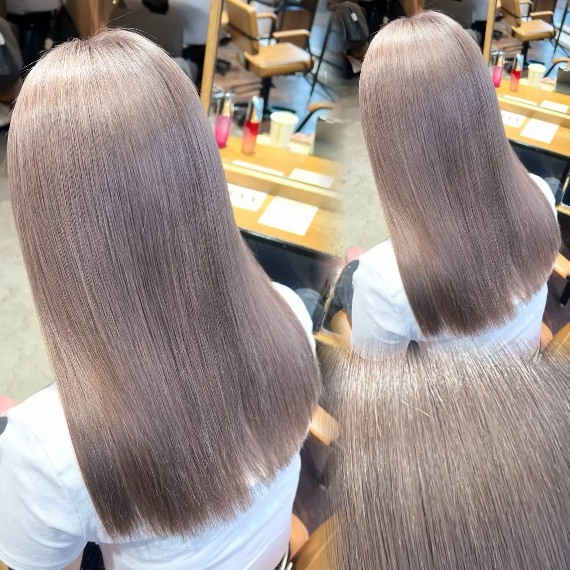 ロング カット ヘアカラー トリートメント 髪質改善/韓国風 🦕ＡＫＡＲＩ🩵のヘアスタイル