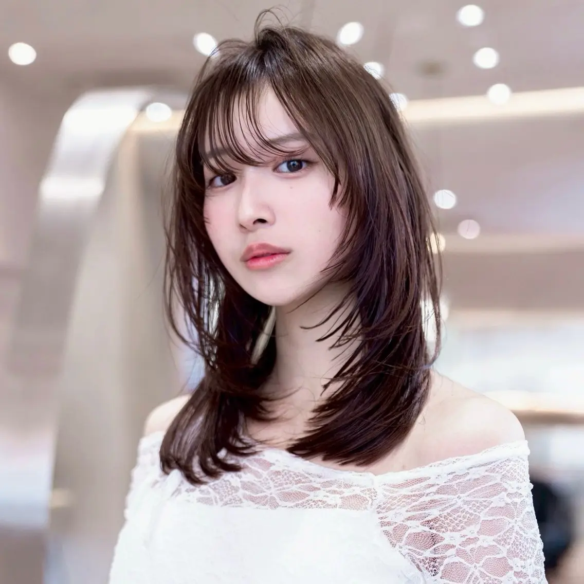ロング カラー 韓国風ヘア レイヤーカット 小顔カット カット 韓国レイヤー× 透明感暗髪/nanoのヘアスタイル