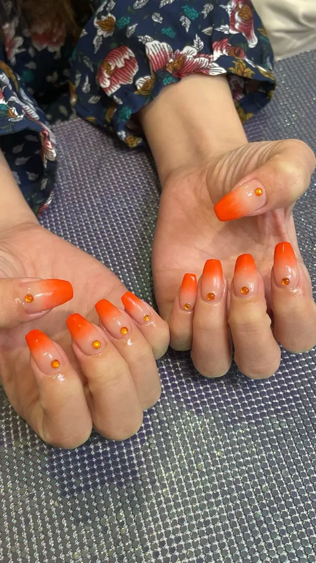 ネイル ラメ(グリッター) ハンドネイル RICO Nail パーツつけ放題🌈のネイルデザイン