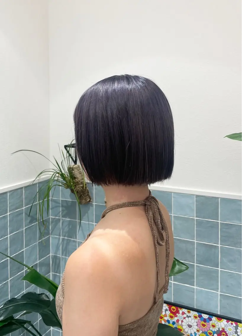 カラー ハイトーンカラー ラベンダーカラー ラベンダーグレー ヘアカラー 🕊髪質改善 ストレート🕊まいのヘアスタイル