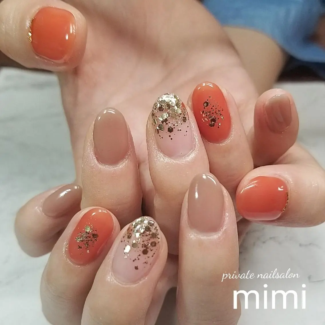 ネイル シンプルネイル 博多ネイル ｍｉｍｉのネイルデザイン