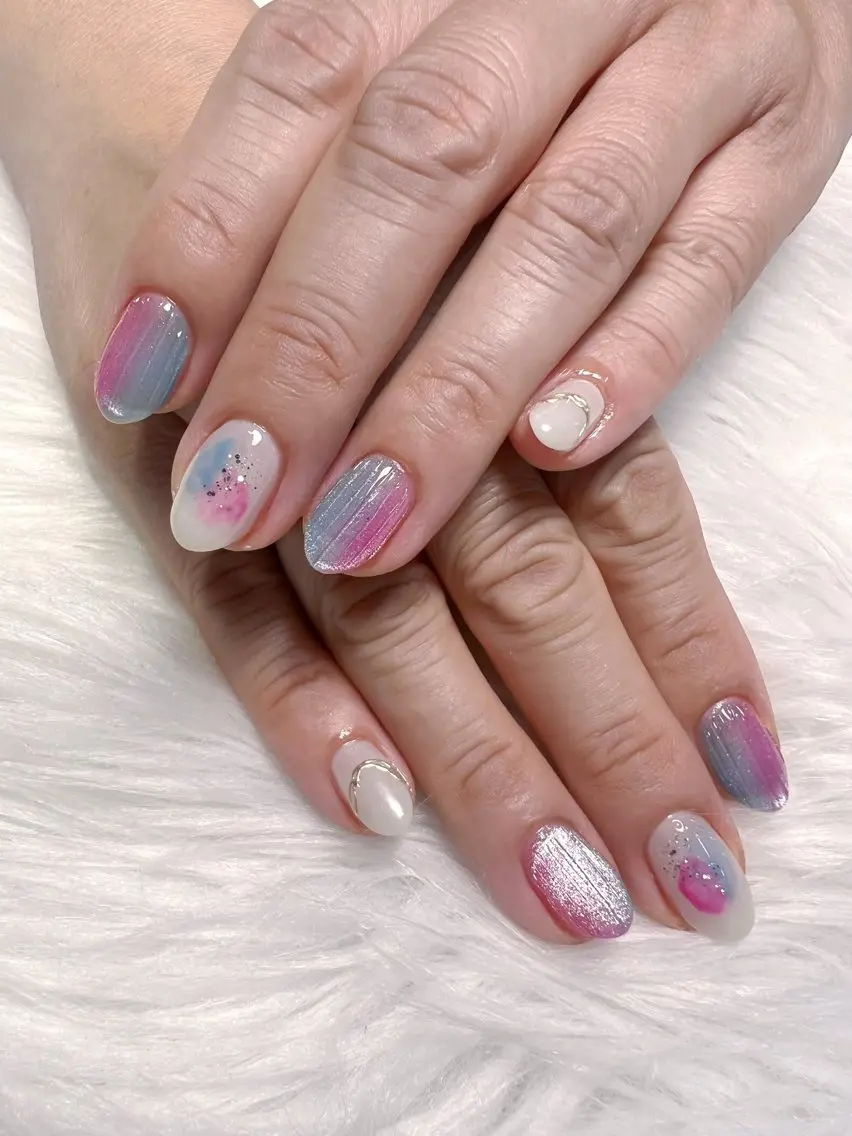 ネイル ハンドネイル Tumake🩶 Natsumi𖤐⡱のネイルデザイン