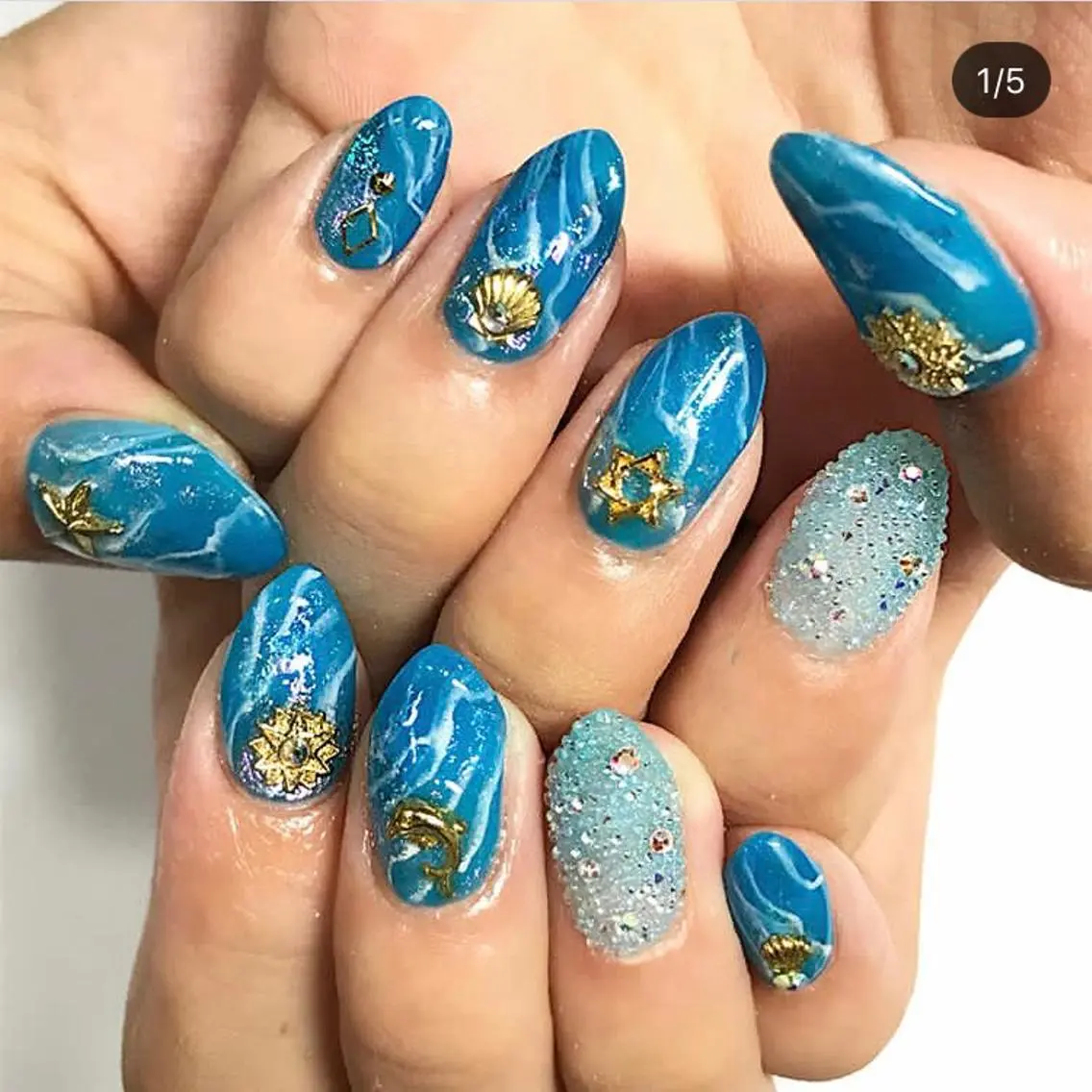 ネイル ジェルネイル 渋谷/チップ長さ出し 👑アプレgel-xのネイルデザイン