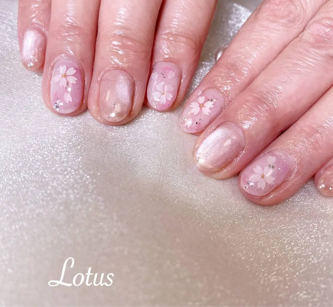 ネイル ハンドネイル ネイル＆脱毛 Lotus🌸のネイルデザイン