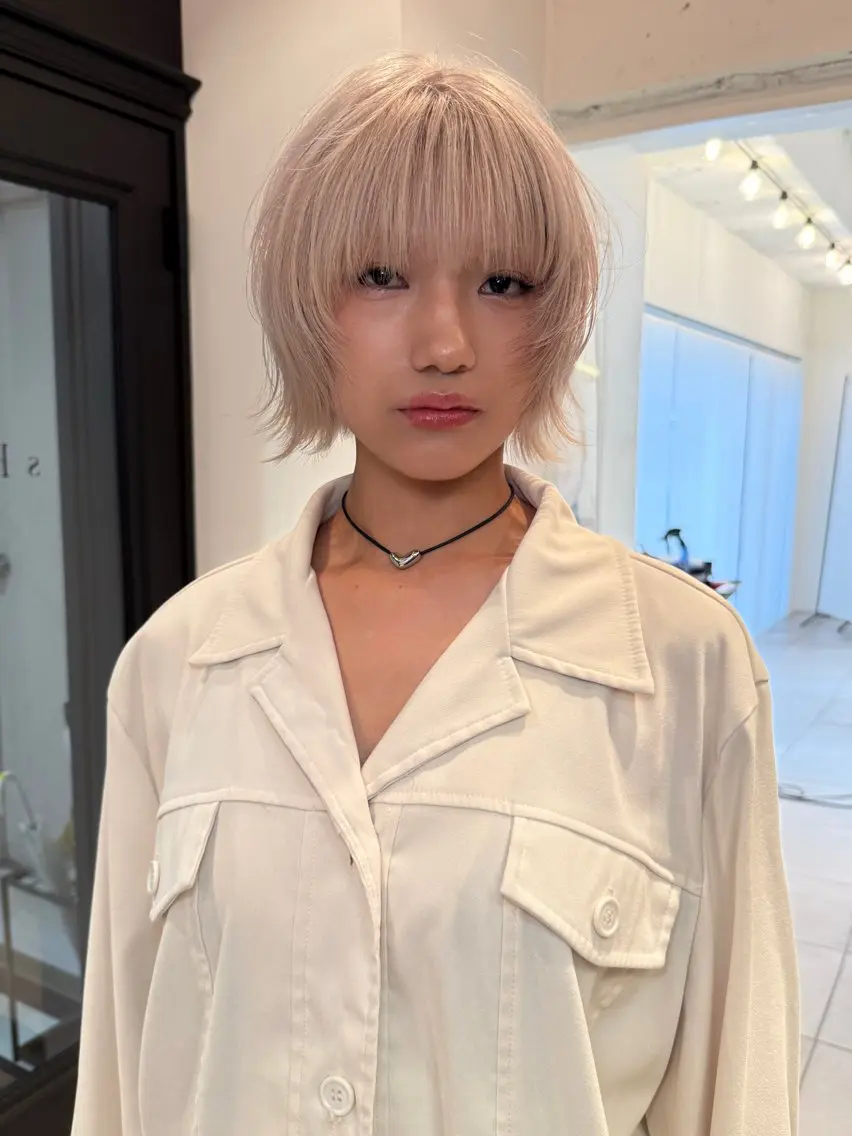ショート ボブレイヤー ボブ レイヤーカット 磯　亜由香🌼 /似合わせカットのヘアスタイル