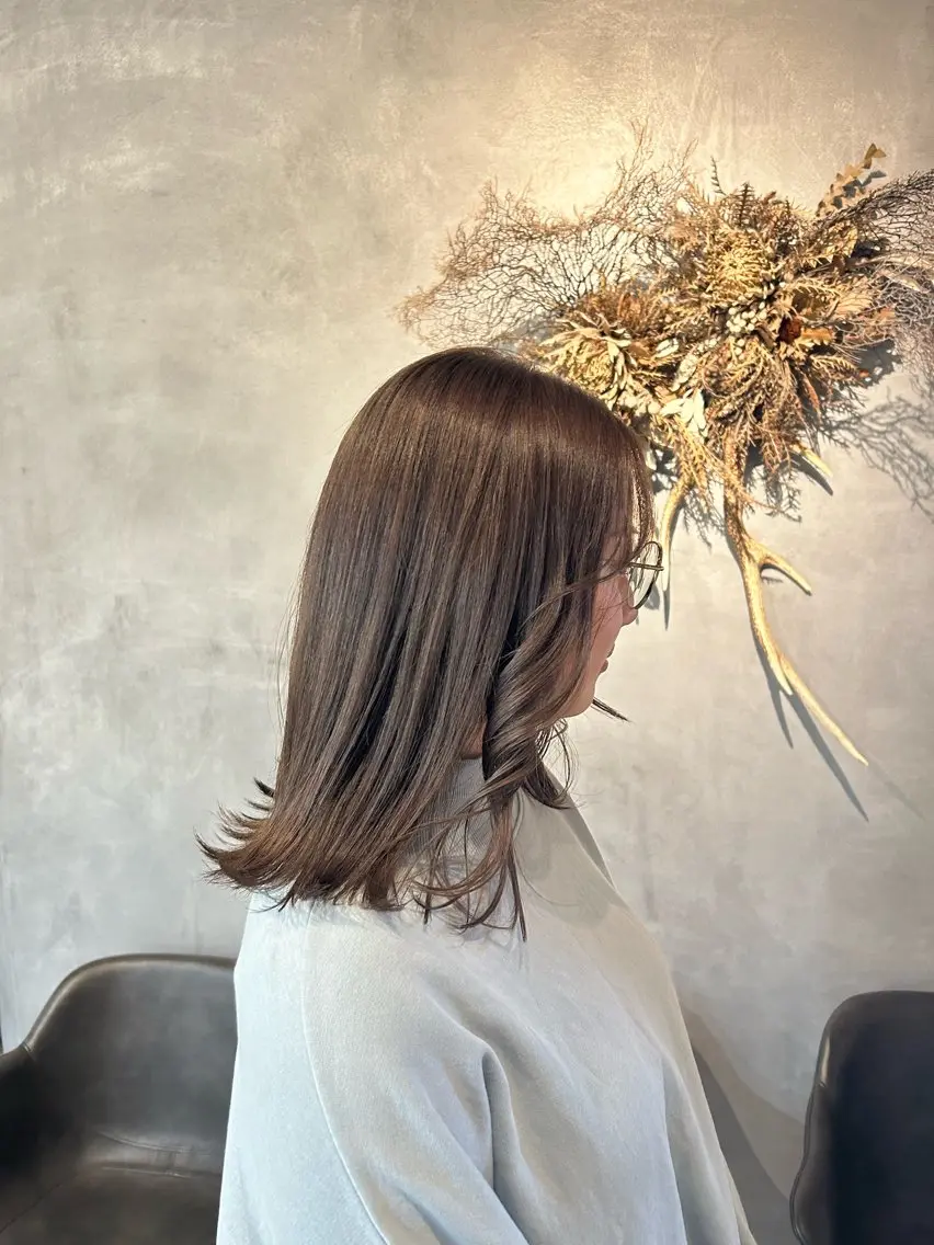 ミディアム カット ヘアカラー 野田阪神/暖色カラー Kairi🐬のヘアスタイル