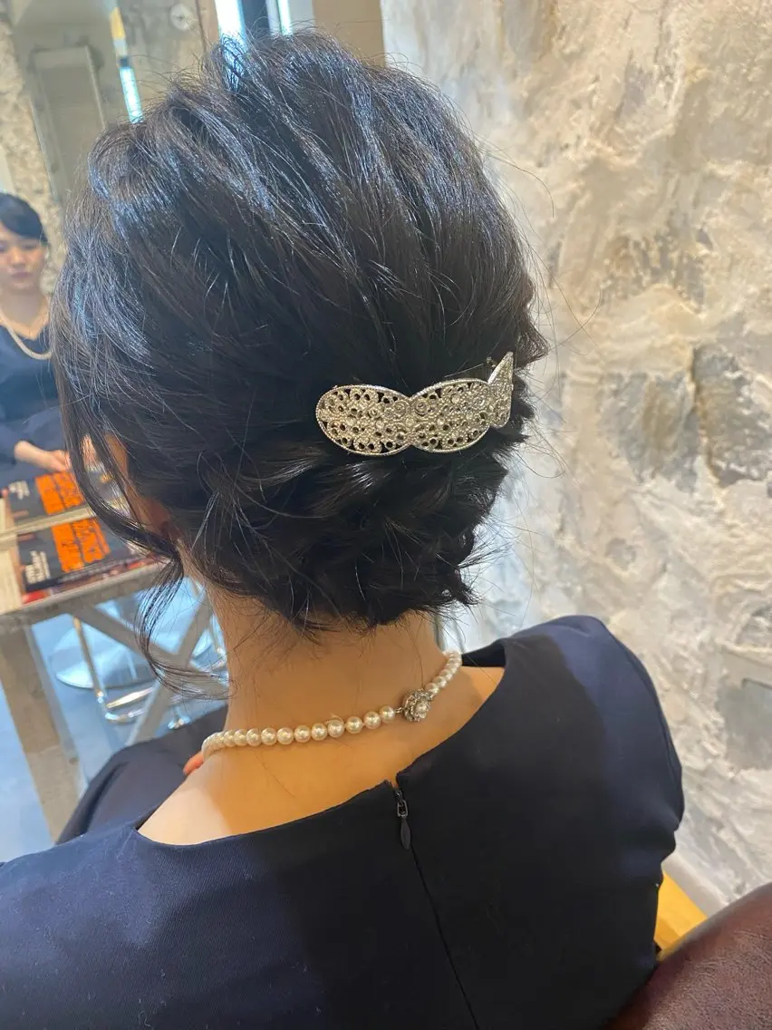 ミディアム カラー ヘアアレンジ 塚本 昂のヘアスタイル