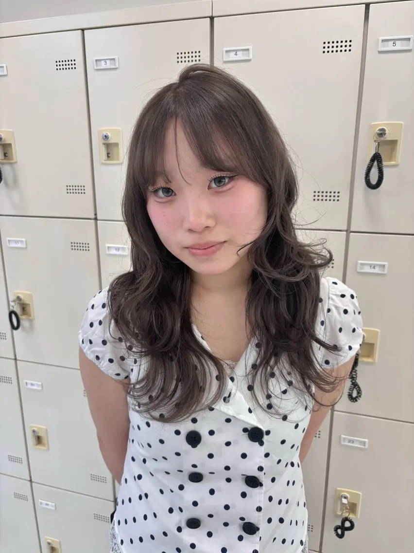 ロング カラー ヘアカラー ヘッドスパ ヘアセット 🫧韓国風透明感 ヘア🫧towaのヘアスタイル