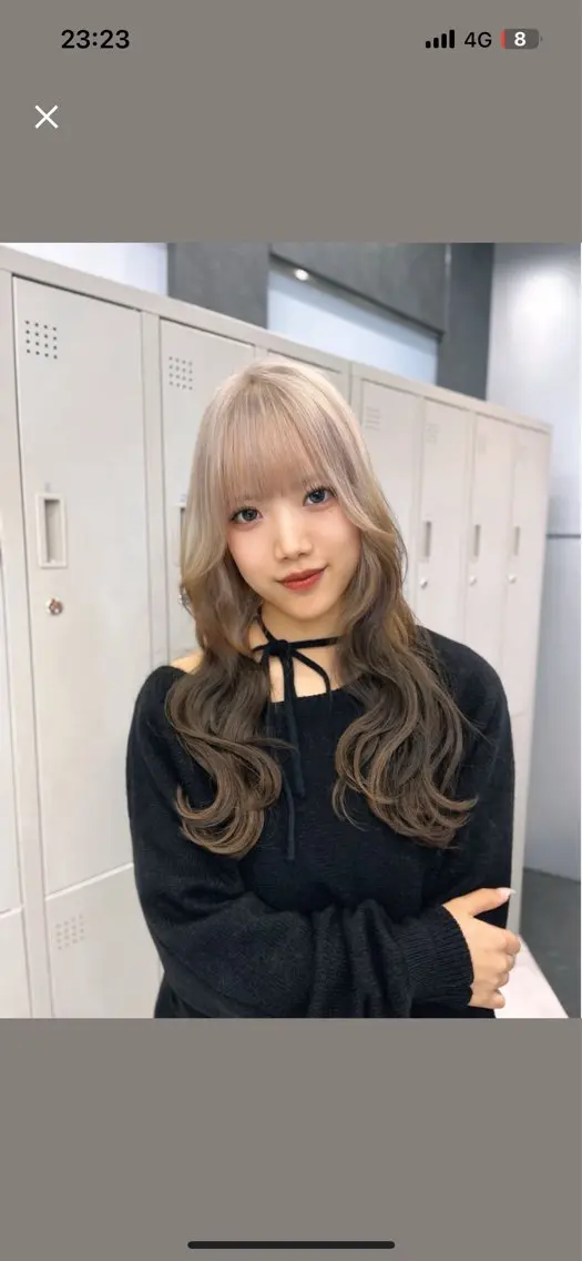ロング カラー ヘアアレンジ ヘアカラー トリートメント ヘアセット ハイトーン/透明感 髪質改善/rinaのヘアスタイル