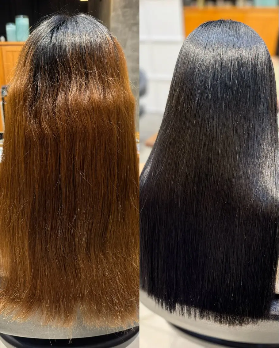 ロング カラー ケアカラー 髪質改善 縮毛矯正 酸性ストレート ヘアカラー 縮毛矯正 髪質改善/縮毛矯正 /DAIKIのヘアスタイル