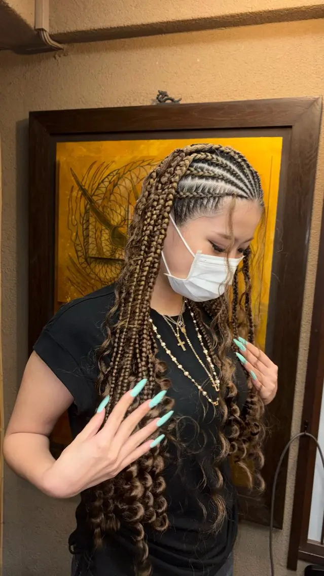 ヘアカラー モデル募集💚 Miyabi💚のヘアスタイル
