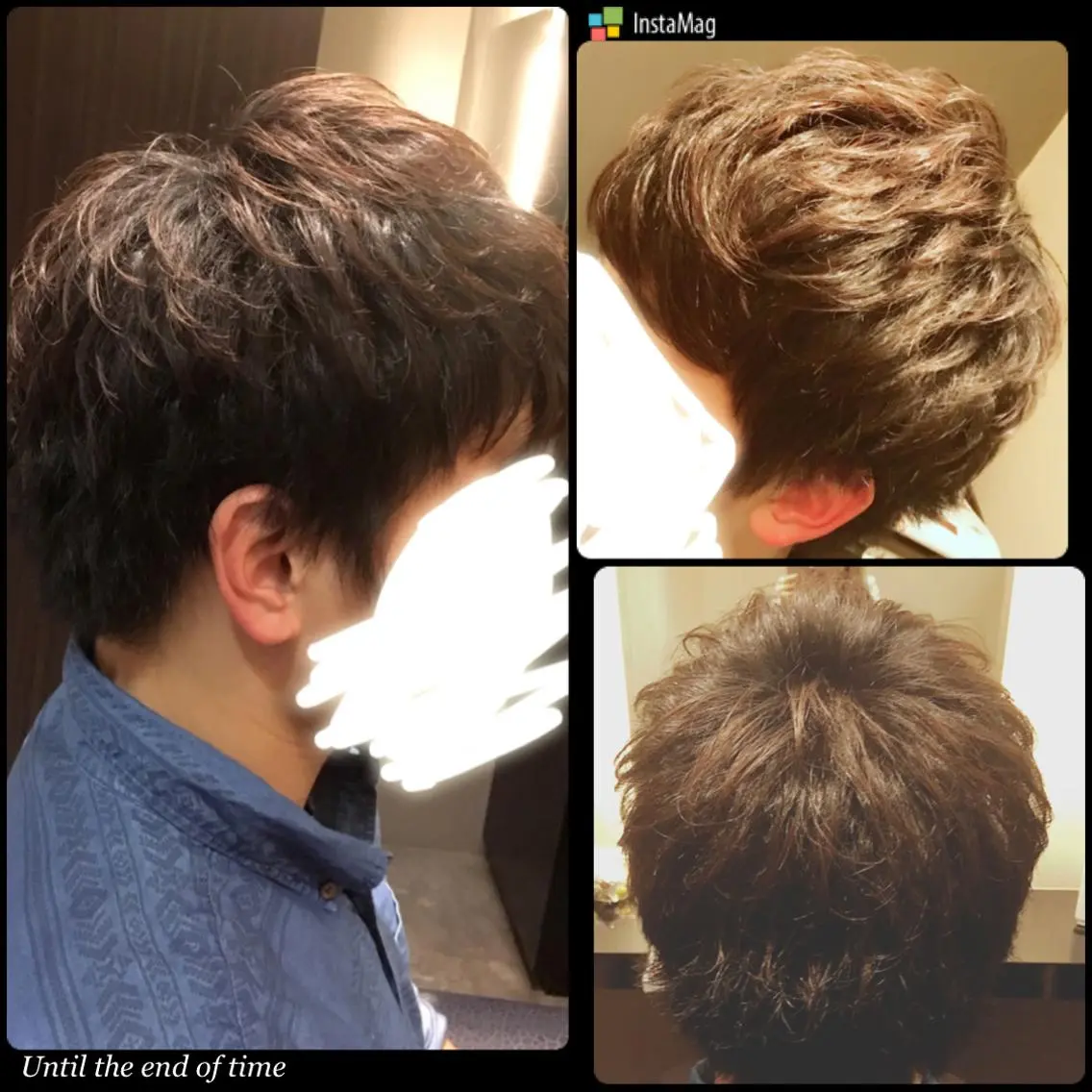 ショート パーマ ヘアアレンジ メンズ メンズパーマ 熊谷 奈菜のヘアスタイル