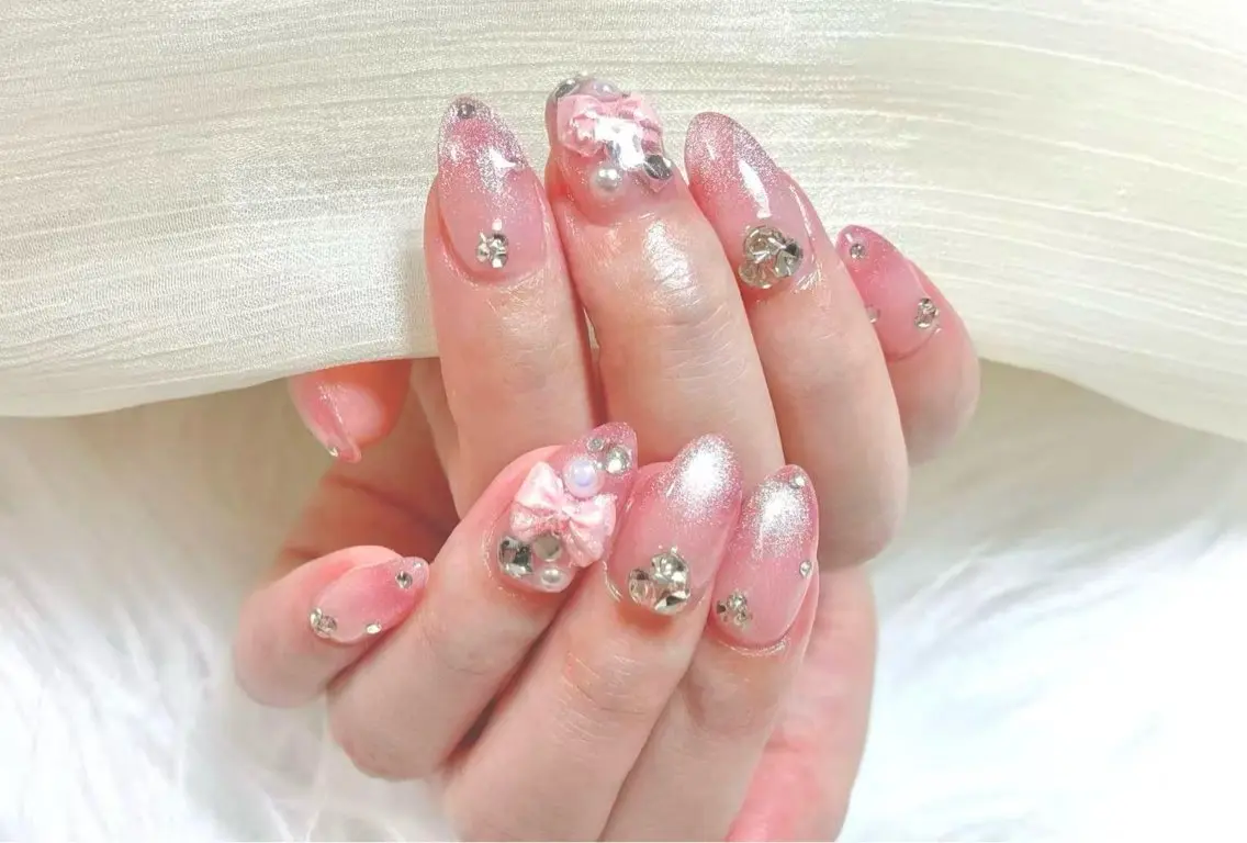 ネイル アニマル柄 チークネイル 成人式 フラッシュネイル フットネイル 持ち重視 B•U Nail大宮のネイルデザイン