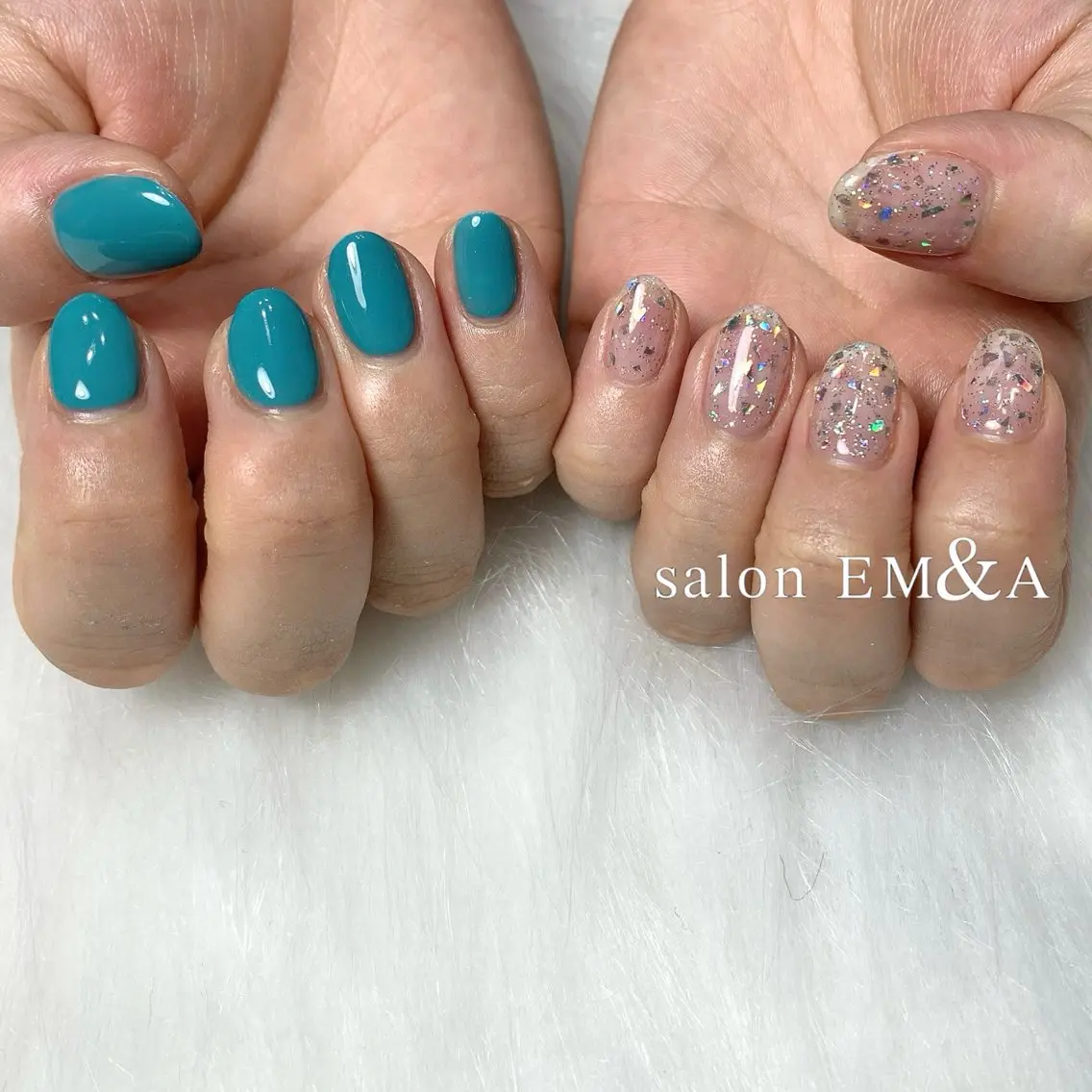 ネイル 夏ネイル ハンドネイル salon EM&A emiのネイルデザイン